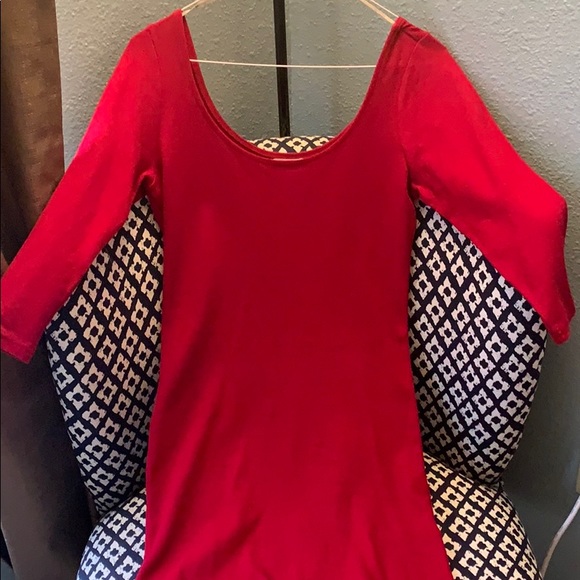 Red long sleeve forever 21 dress - Picture 1 of 1